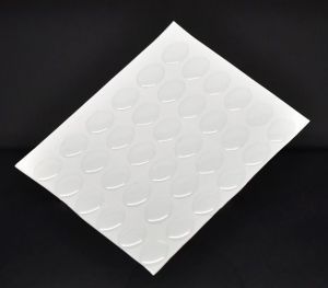 Čirý epoxy kabošon z pryskyřice 25x18 mm