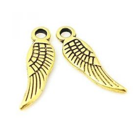 Andělské křídlo malé 17 mm, 20 ks, antik zlatá