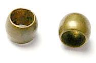 Zamačkávací rokajl kuličky 2 mm, 100 ks, starozlatá