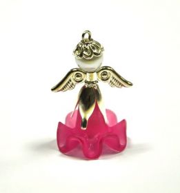 Akrylový zvonek 18x20 mm, neonově zelená