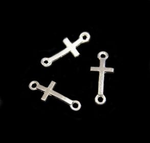 Spojovací díl křížek 20x8 mm, stříbrný