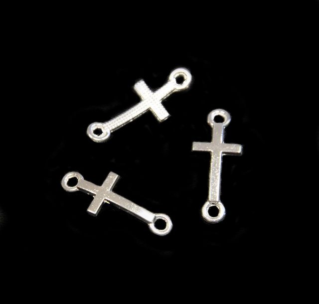 Spojovací díl křížek 20x8 mm, stříbrný