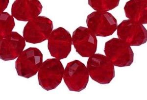 Slavík 6x4 mm, 86 ks, červený