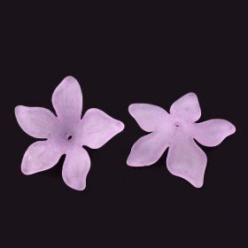 Akrylový květ 29 mm, 2 ks, růžovofialový
