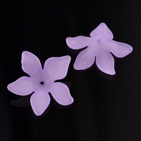 Akrylový květ  29 mm, 20 ks, fialový