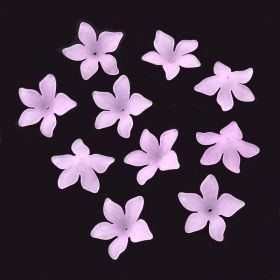 Akrylový květ 29 mm, 20 ks, růžovofialový