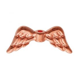 Křídla anděla 19x8 mm, 10 ks, růžová zlatá
