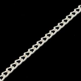 Řetízek s článkem 2,5x1,6 mm, 1 m, stříbrný