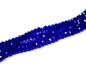 Slavík 4x3 mm, 148 ks, kobaltová s lustrovým pokovem