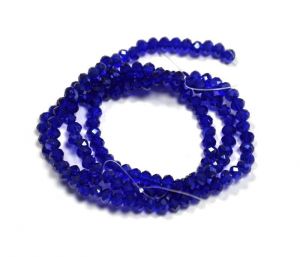 Slavík 4x3 mm, 148 ks, kobaltová s lustrovým pokovem