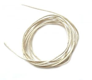 Voskovaná šňůra 1 mm, 1 mm, smetanová