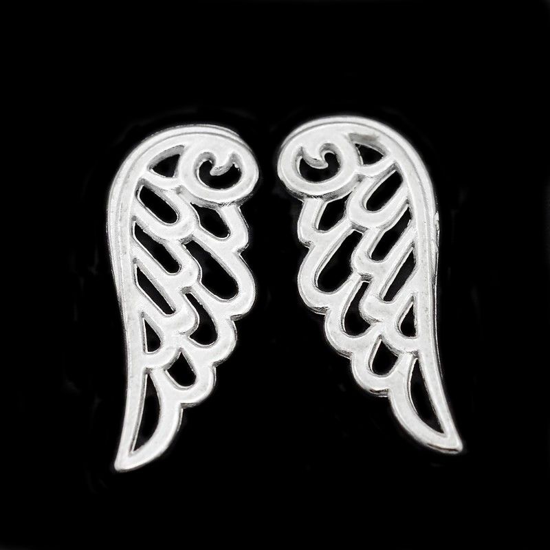 Křídla anděla 24x9,5 mm, 20 ks, stříbrná