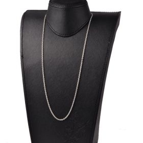 Řetízek s karabinkou z chirurgické oceli 60 cm, tloušťka 3 mm