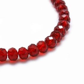 Slavík 8x6 mm, 71 ks, granátově červená s lustrovým pokovem