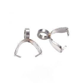 Šlupna s očkem z chirurgické oceli  9x8x3,5 mm