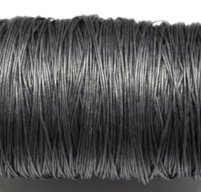Voskovaná šňůra  0,7 mm, 1 m, antracitová