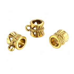 Závěs zdobený 10x7mm, antik zlatá